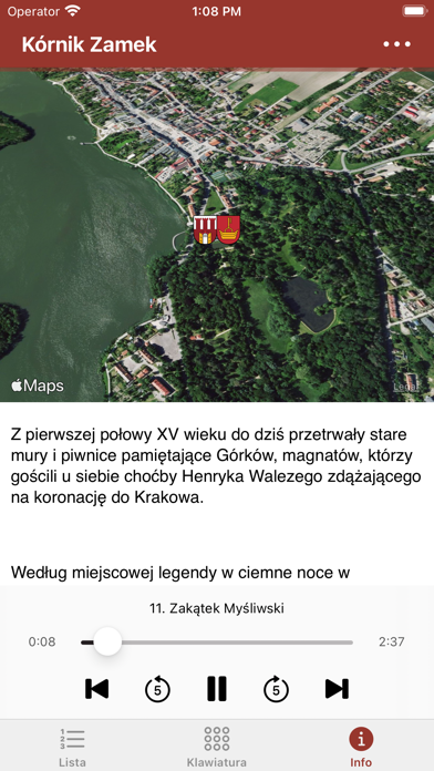 Kórnik Zamek Audioprzewodnik Screenshot