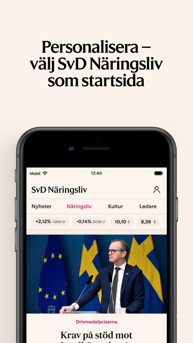 Svenska Dagbladet Screenshot