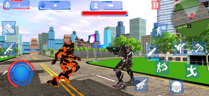 Superhero Robot City Fighter