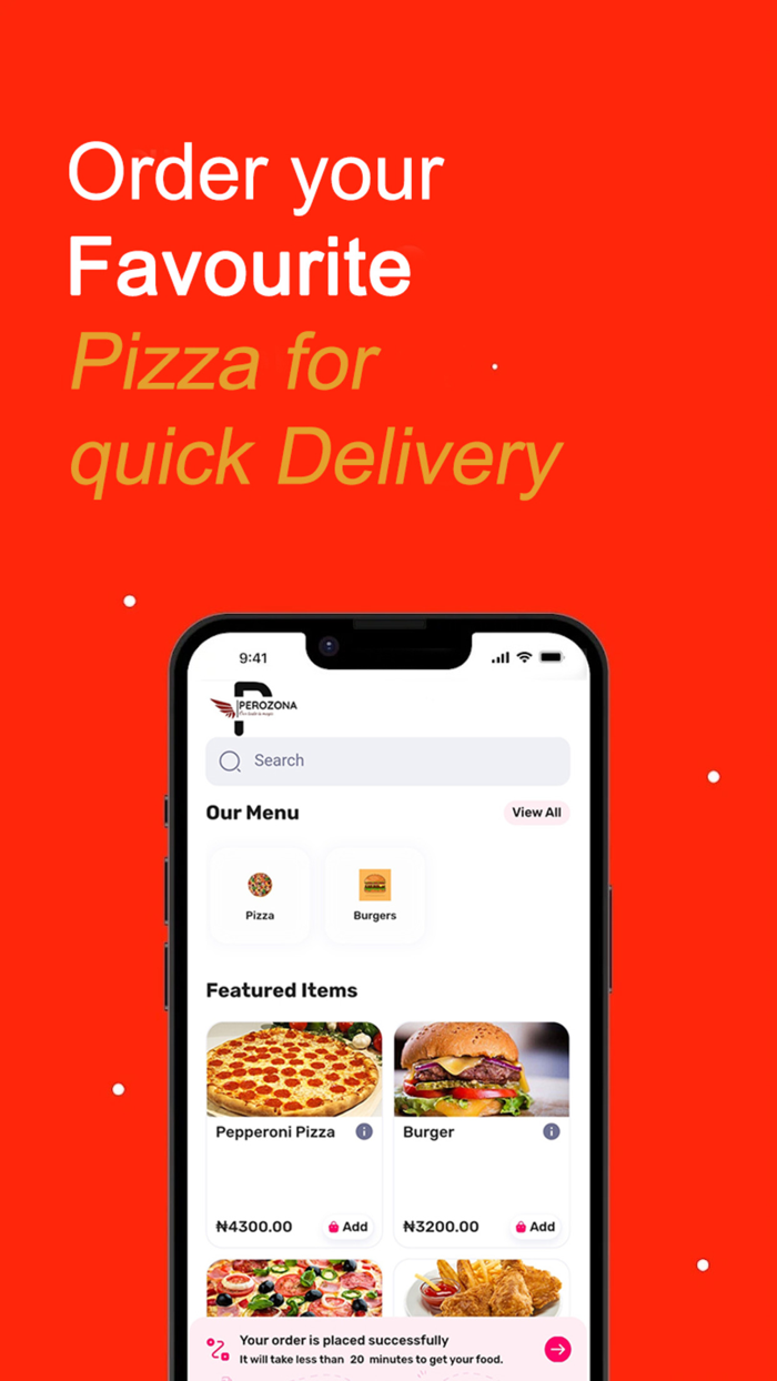 Perozona Food Delivery