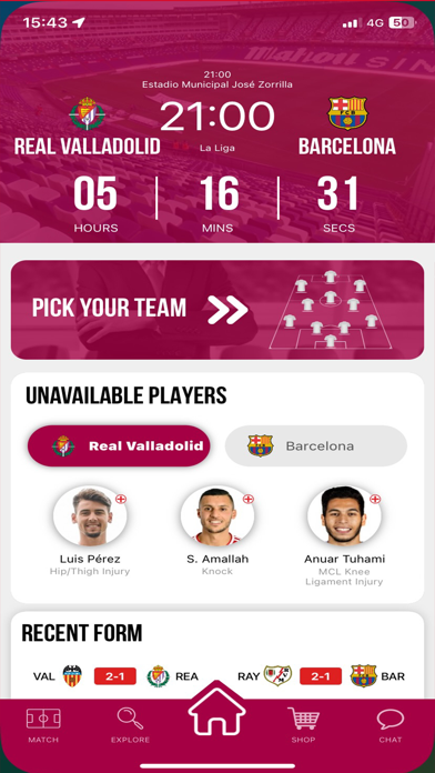 Barca.club - Live Scores Screenshot
