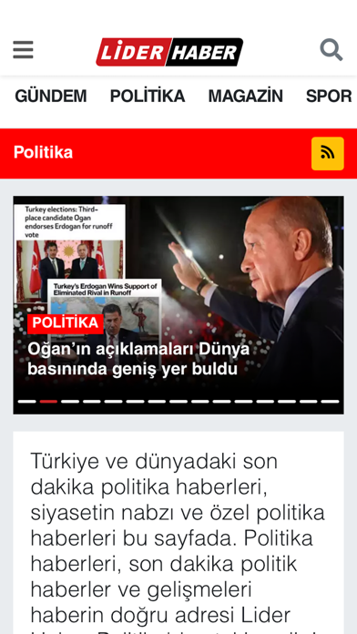Lider Haber Screenshot