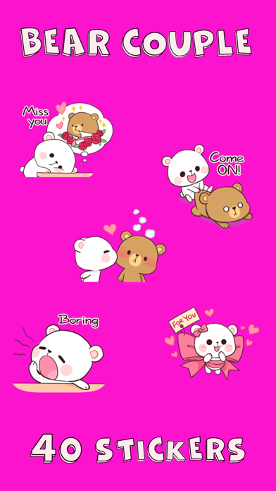 Bear Couple Love Cute Sticker Screenshot