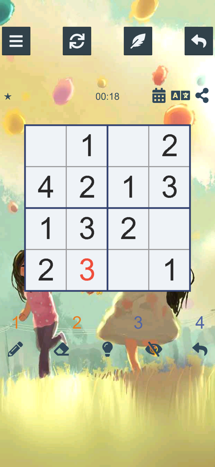 ™ Sudoku 4x4