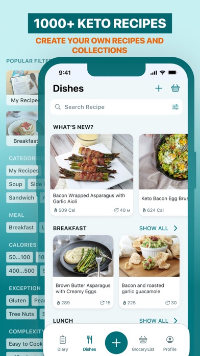 Keto Diet app. Carb counter Screenshot