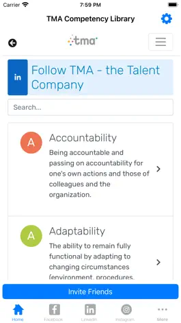 Game screenshot TMA Competency Library apk
