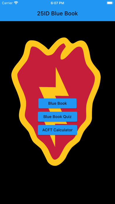 25ID Blue Book Screenshot