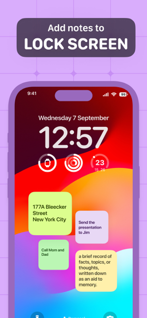 ‎Sticky Notes Widget Screenshot