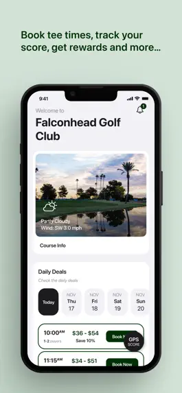 Game screenshot Falconhead Tee Times mod apk