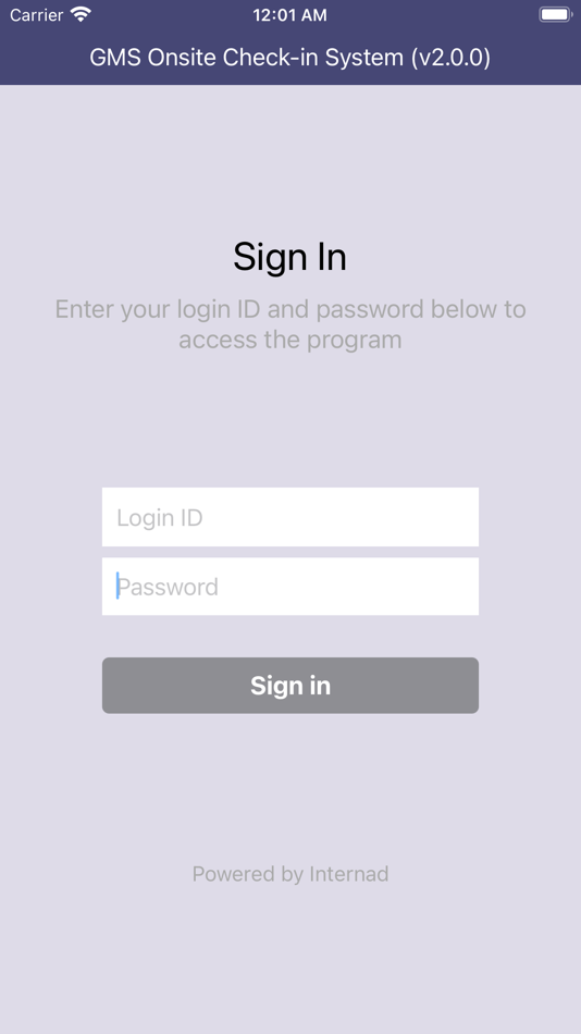 #1. GMS Check-in App (iOS) Podle: Internad Limited