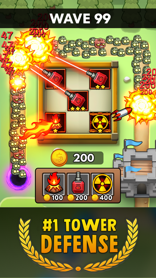 #3. Merge Clash: Tower Defense (iOS) 由: Block Puzzle Games