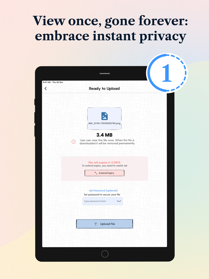 Link File Share Send via link