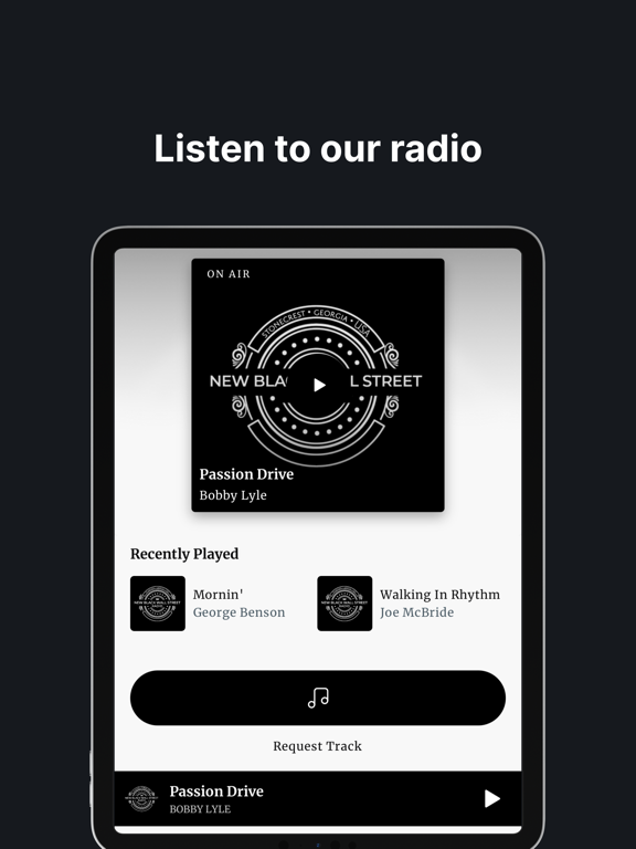 NBWSM Radio iPad screenshot 1 - Music app