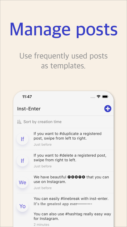 Inst-enter : fonts & emoticons - 1.1.4 - (iOS)