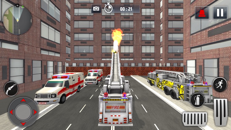 Fire Truck Simulator Rescue HQ screenshot-8