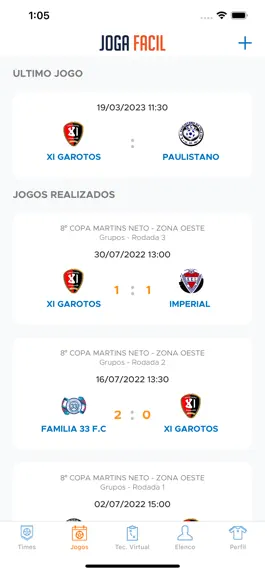 Game screenshot JF Amistosos hack