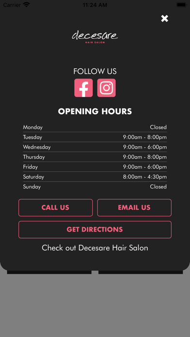 Decesare Hair Salon Screenshot