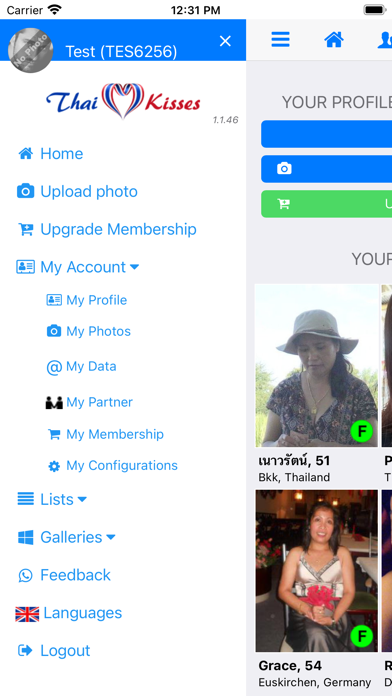 Thaikisses Thai Dating Screenshot