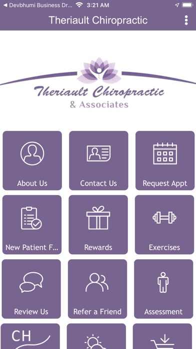 Theriault Chiropractic Screenshot