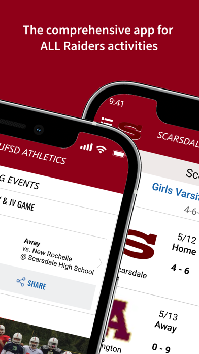 Scarsdale UFSD Athletics Screenshot