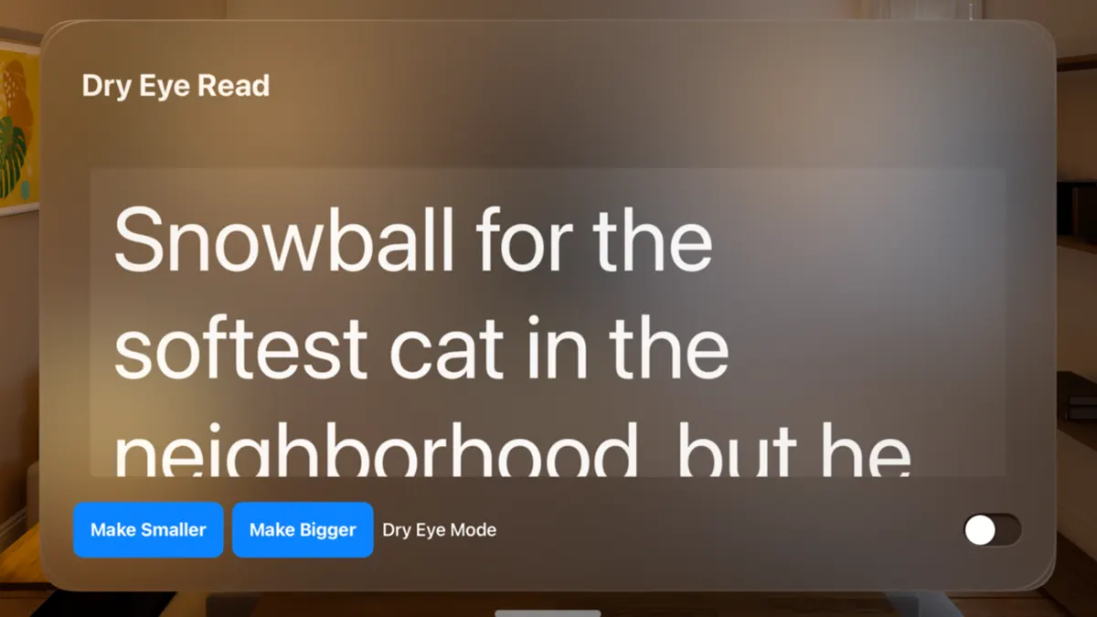 Dry Eye Reader screenshot 2