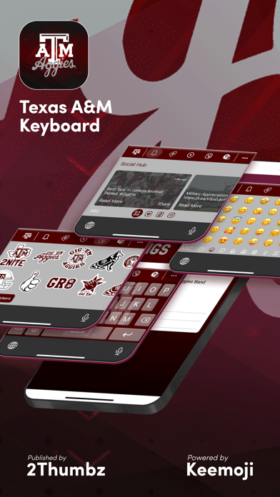 Texas A&M Official Keyboard Screenshot