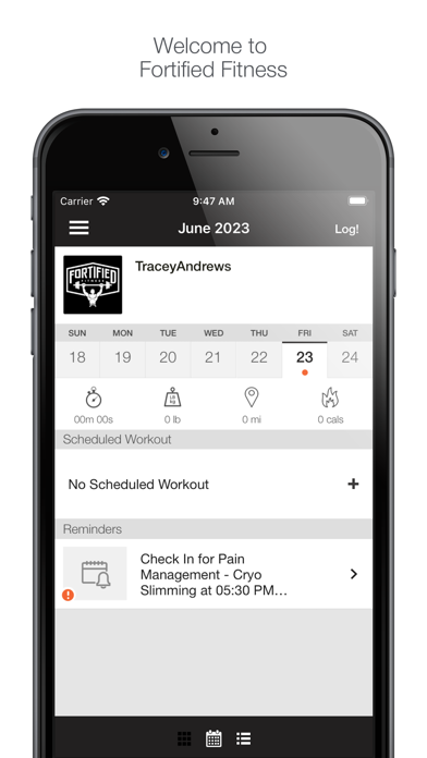 Fortified Fitness Screenshot