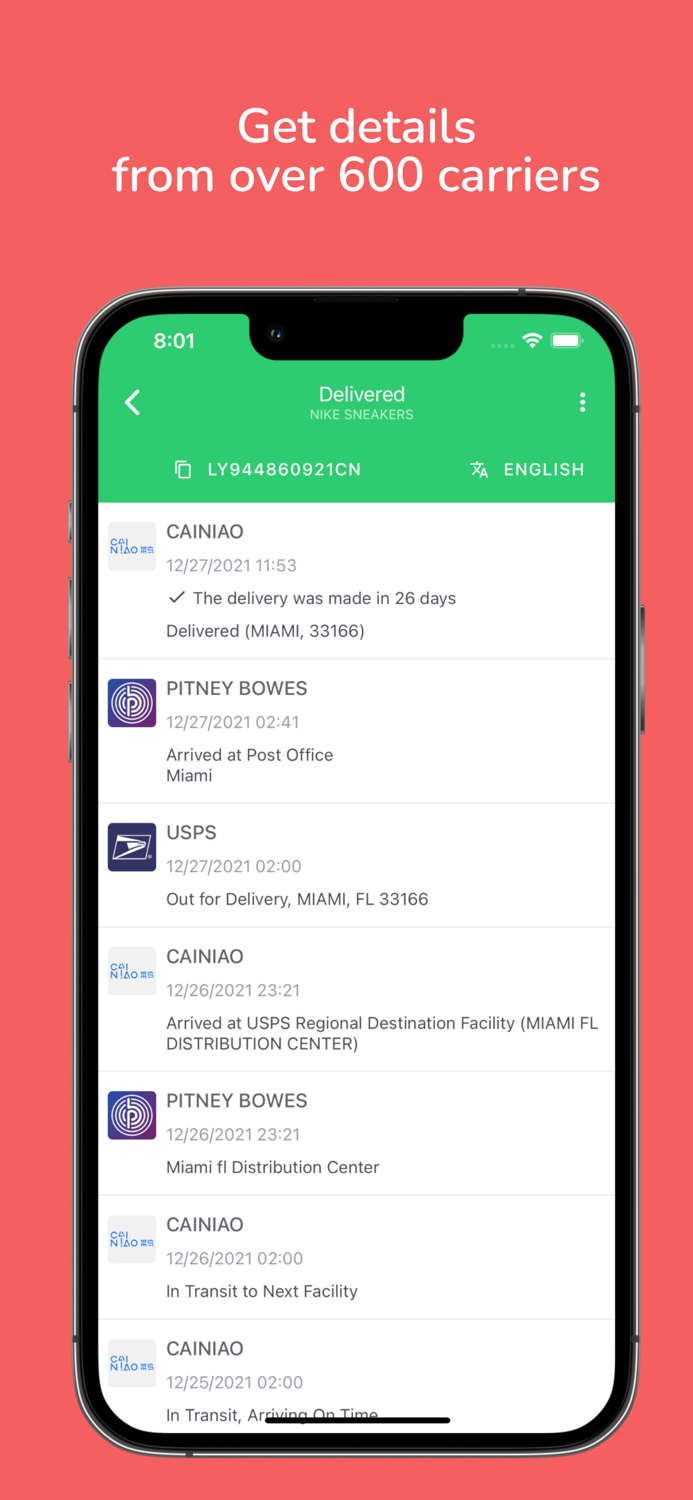 Ordertracker - parcel tracking