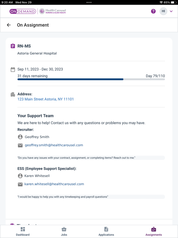 On Demand by Health Carousel iPad screenshot 6 - Business app