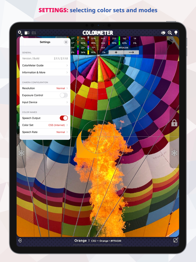 ‎ColorMeter RGB Colorimeter Screenshot
