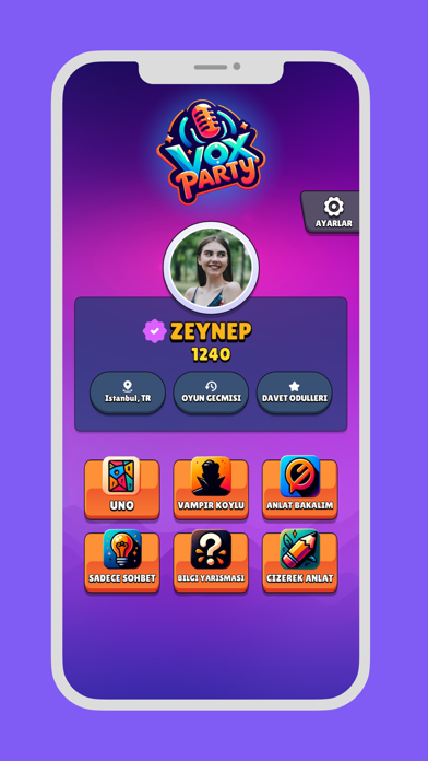 VoxParty: Sesli Masa Oyunları Screenshot