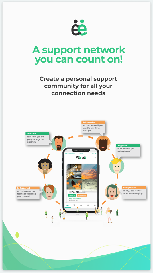 #1. Peerzee - 1 to 1 Peer Support (iOS) 由: Shelley Beeston