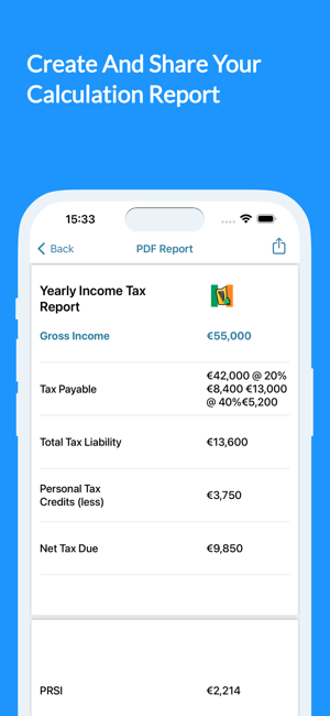 ‎Irish Tax Calculator Pro Screenshot