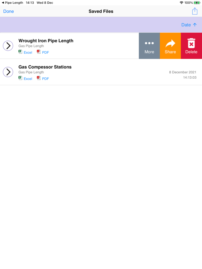 Pipe Flow Gas Pipe Length