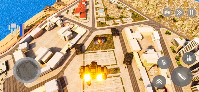 Flying Mecha Robot War Game 3D