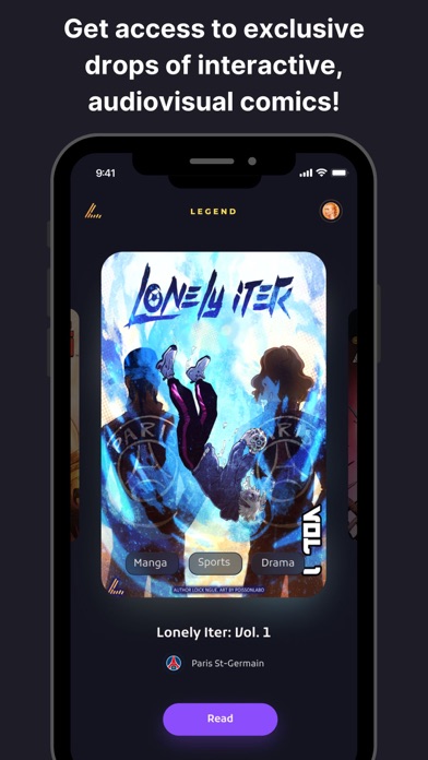 LegendHQ Audiovisual Comics Screenshot