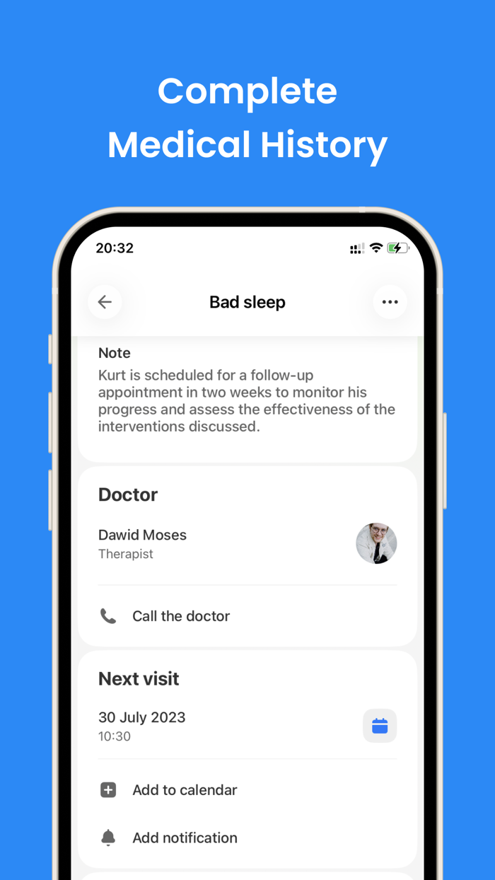 Med History — Сlinical records