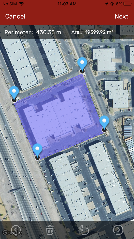 #1. GPS Area Measurements (iOS) Podle: Krushit Sachapara