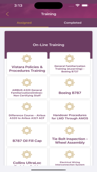 Vistara E Learning Screenshot