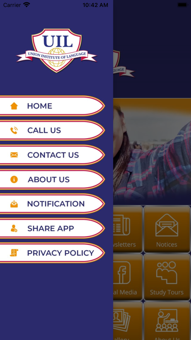Union Institute of Language Screenshot