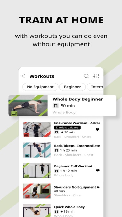 WSWCF Workout App Screenshot