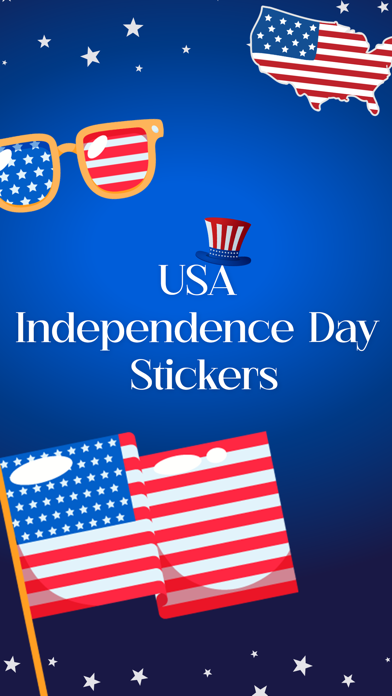 USA Independence Day Sticker Screenshot