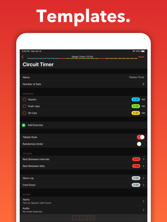 Seconds Pro Interval Timer iPad app afbeelding 4
