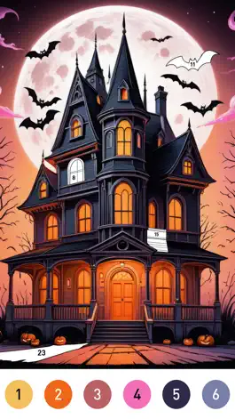 Game screenshot Halloween Coloring Book Games hack