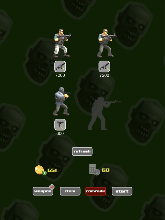 ‎Soldiers and Zombies Screenshot
