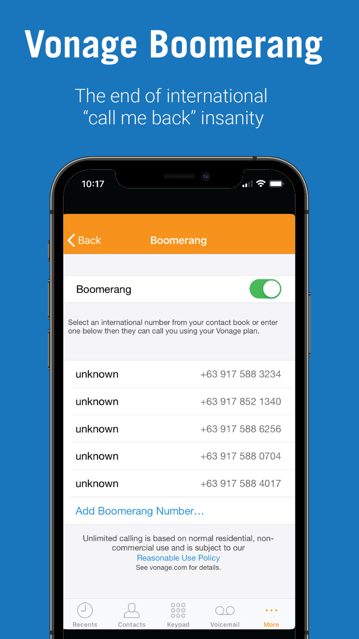 Vonage Home Extensions