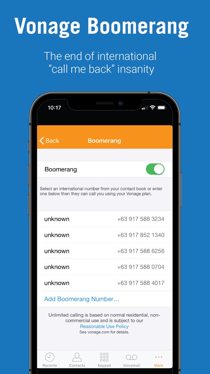 Vonage Home Extensions