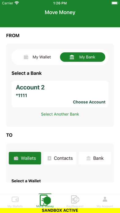 Emerald Wallet Screenshot