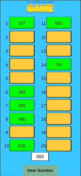 Game screenshot The Number Challenge Game hack