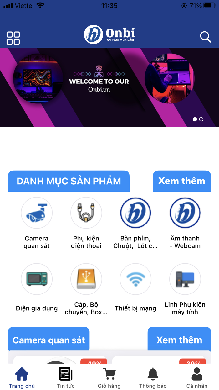 Onbi – Mua sắm trực tuyến
